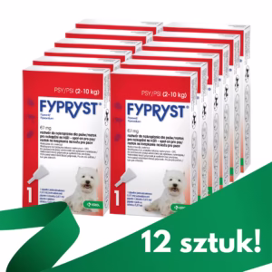 FYPRYST 2-10kg 12szt. - preparat na pchły i kleszcze dla małych psów