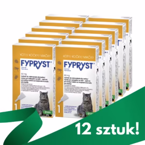 FYPRYST dla kotów 12szt. - preparat na pchły i kleszcze